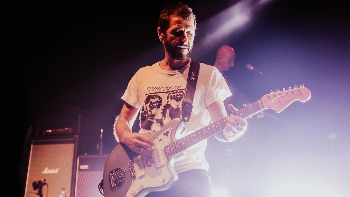 Grant Nicholas of Feeder performs at Cardiff University on November 07, 2019 in Cardiff, Wales