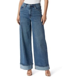 Jessica Simpson Women's and Women's Plus Freesia Wide Leg With Cuff Jeans, Sizes 2-24w