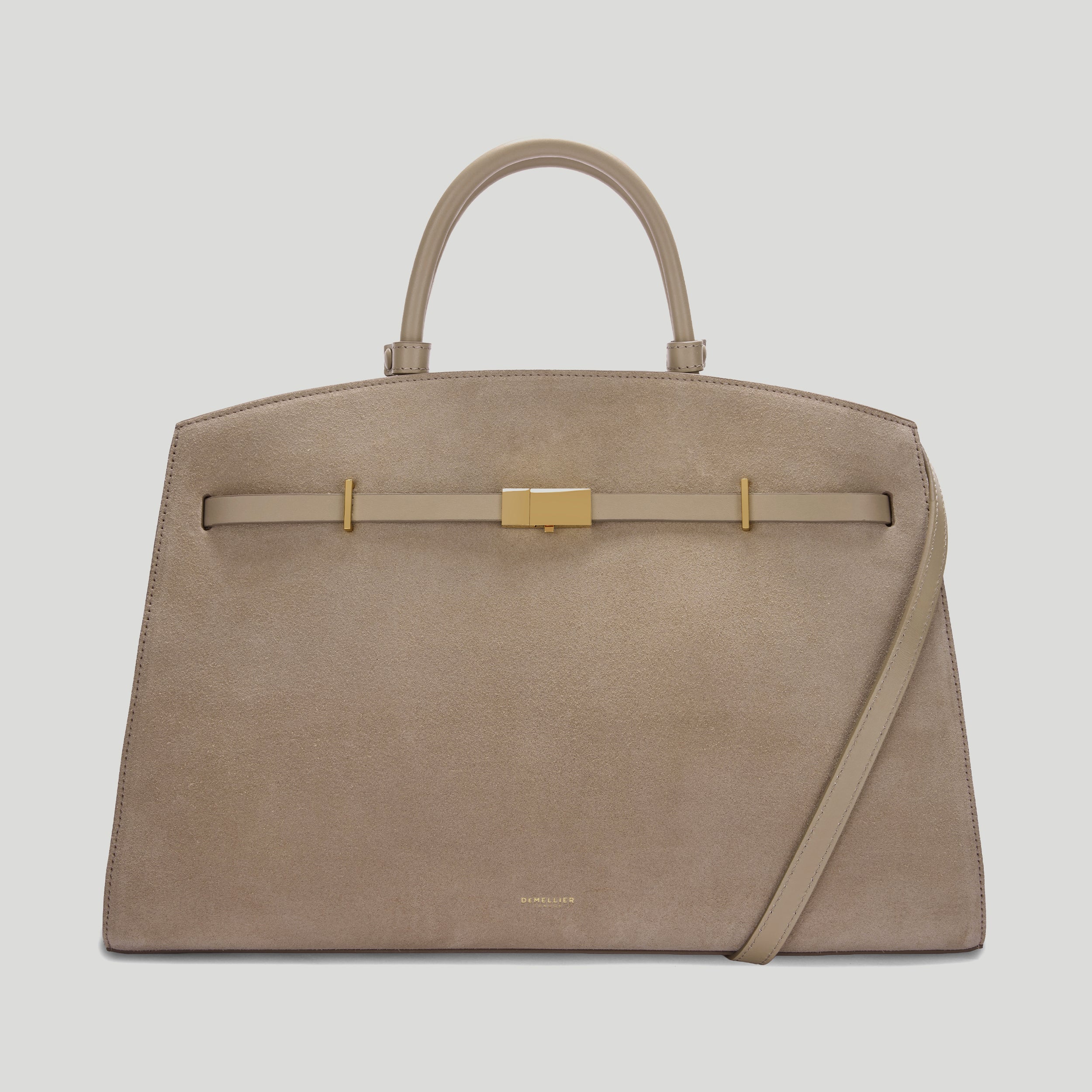 The Hudson | Light Taupe Suede | Demellier