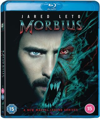 The Blu-ray cover of Morbius,