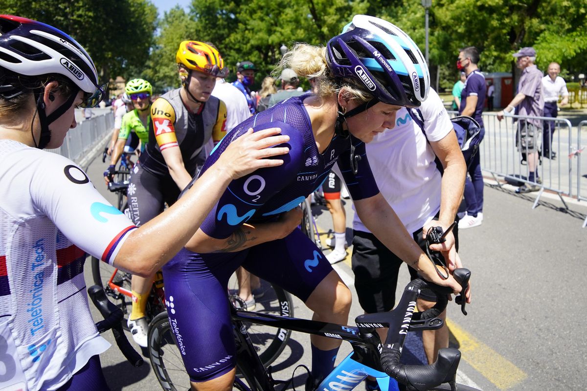 Giro d&#039;Italia Donne 2022 - 33rd Edition - 5th stage Capri - Reggioo Emilia 126,8 km 04/07/2022 - Emma Norsgaard (DEN - Movistar Team) - photo Massimo Fulgenzi/PMG Sport/SprintCyclingAgencyÂ©2022