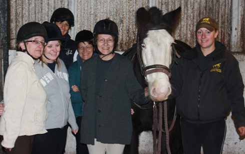 A group of take back the reins riders