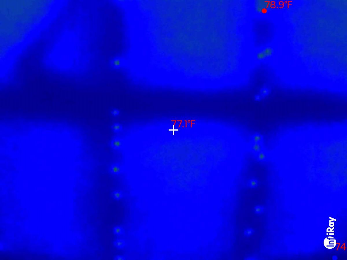 Screenshots of InfiRay P2 Pro Thermal Camera Samples.