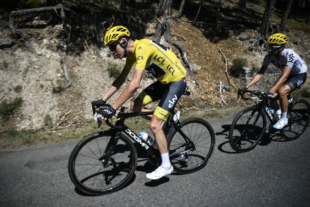 Chris Froome and Mikel Landa on stage 15 of the Tour de France