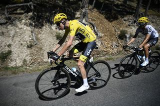 Chris Froome and Mikel Landa on stage 15 of the Tour de France