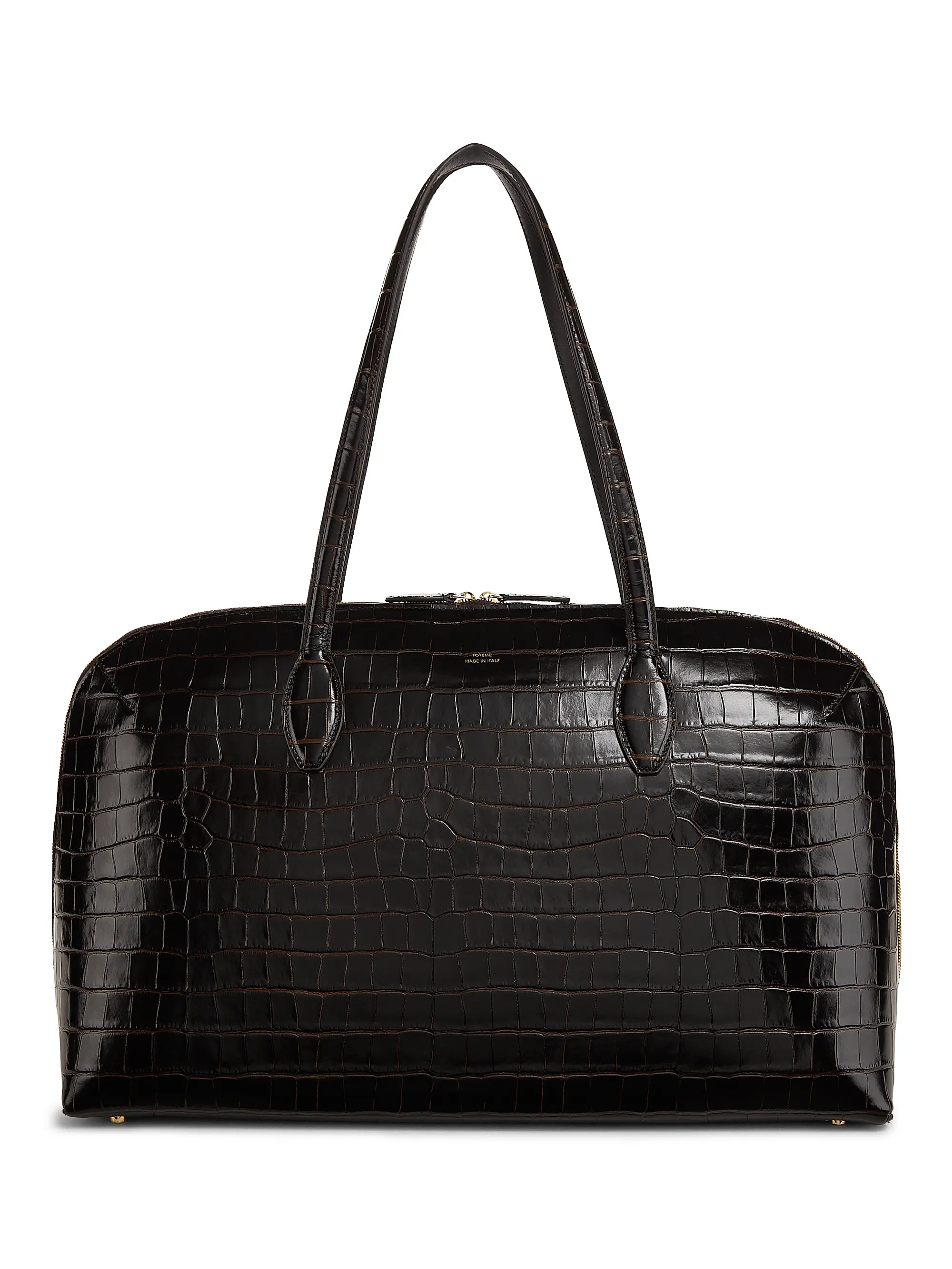 Garderob Croc-Embossed Leather Day Tote Bag