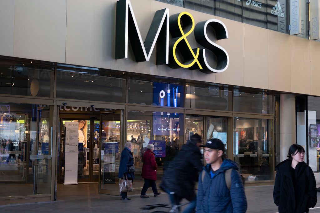 Marks &amp; Spencer at Westfield Stratford City Shopping Centre on 17th November 2023 in London, United Kingdom. Stratford is now East Londons primary retail, cultural and leisure centre. It has also become the second most significant business location in the east of the capital. (photo by Mike Kemp/In Pictures via Getty Images)