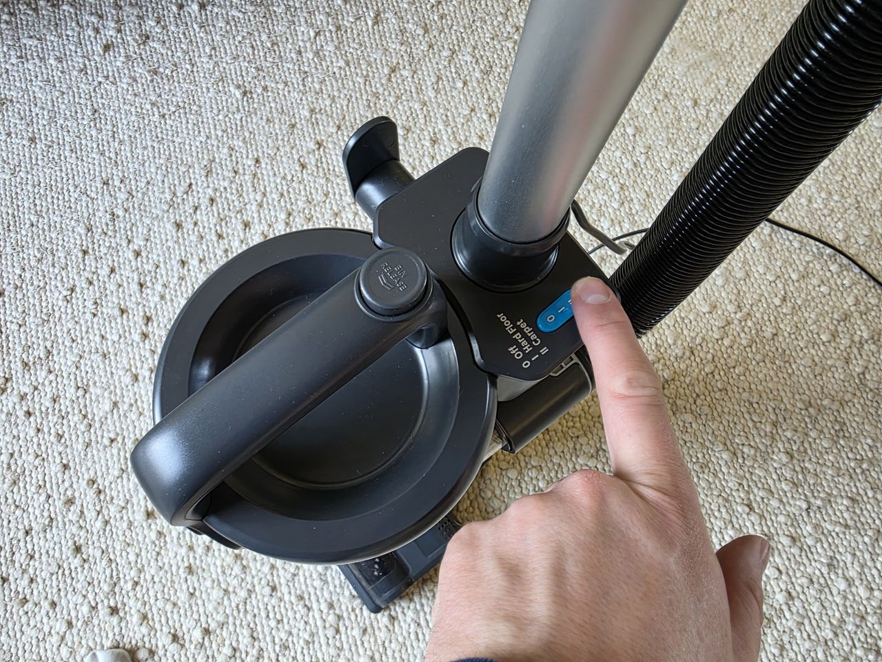 Hoover HL2 TurboStyle vacuum cleaner in reviewer's home