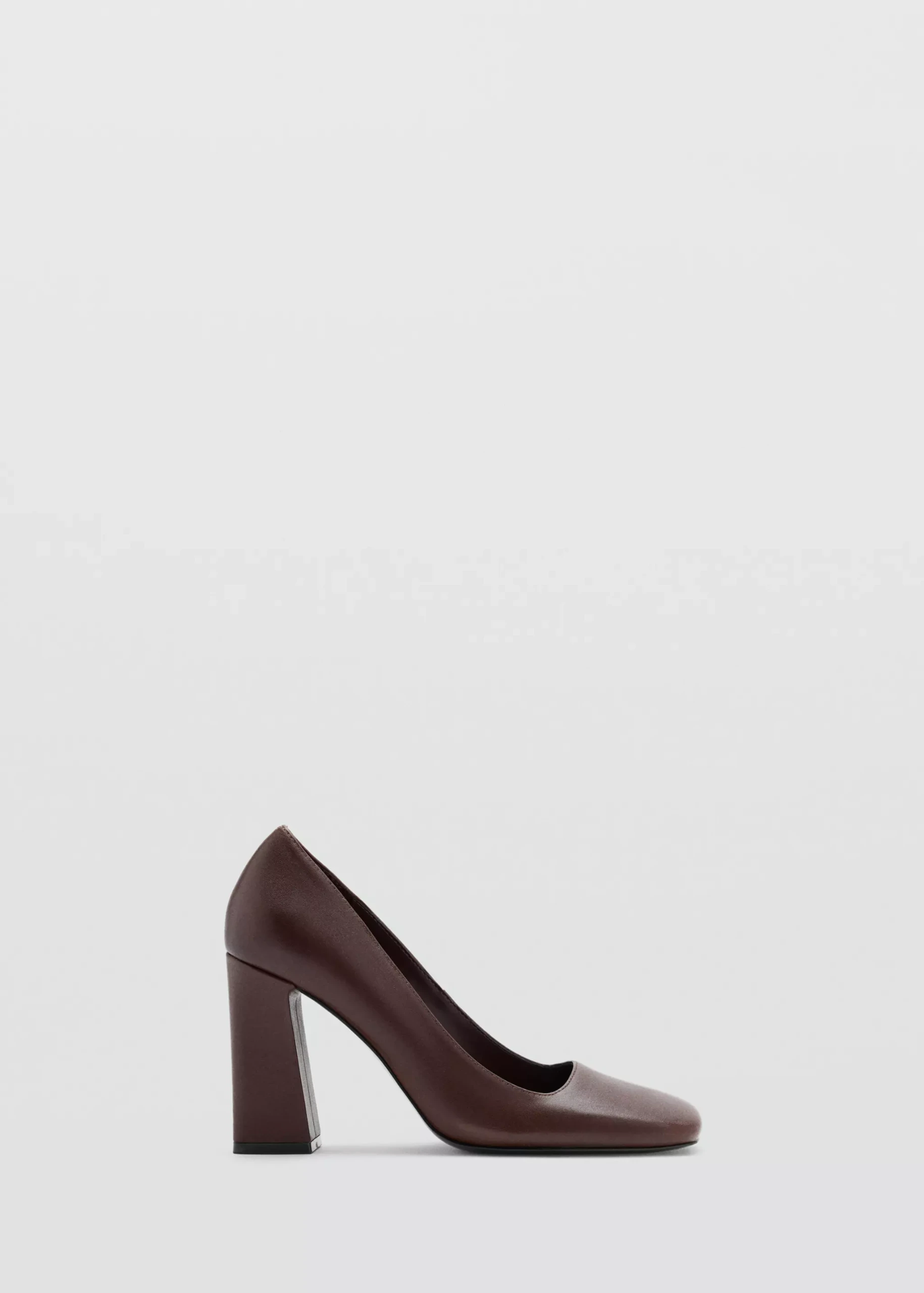 Square-Toe Leather Court Shoe - Women | Mango Usa