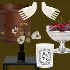 Photo collage of different wedding registry products for a 2026 bride.