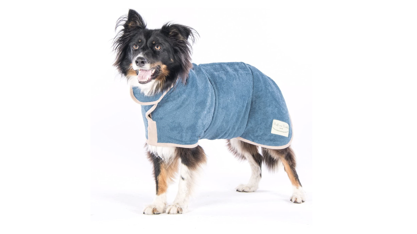Ruff and Tumble towelling dog coat
