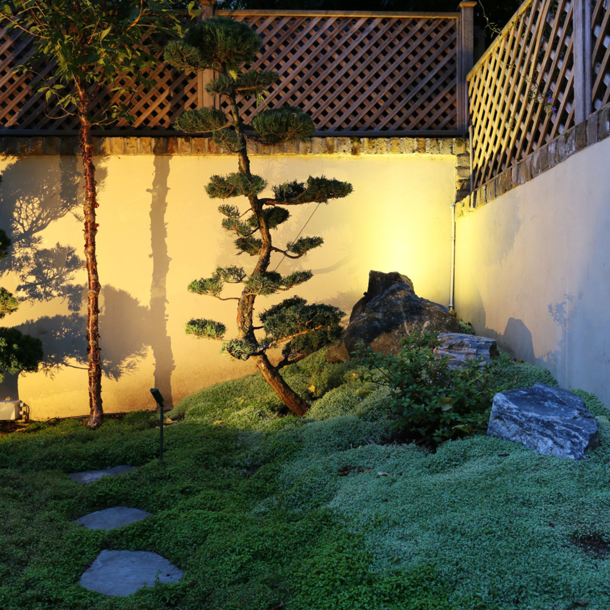John Cullen Lighting in Japanese-style garden