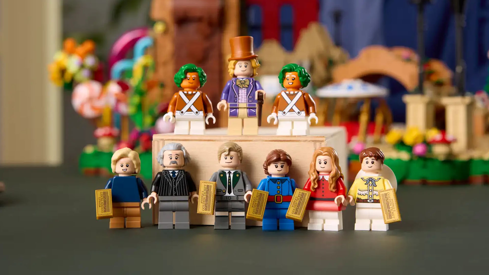 LEGO 21360 Willy Wonka &amp;amp; the Chocolate Factory minifigs.