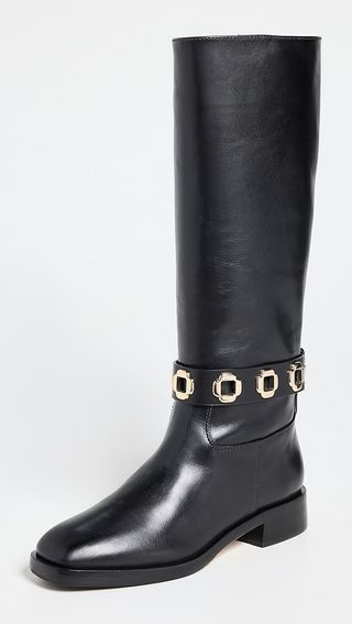 Larroude Milan Flat Riding Boots