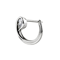 Single Left Pandora Brilliance Stud Earring in White Gold with 0.25 carat | Pandora