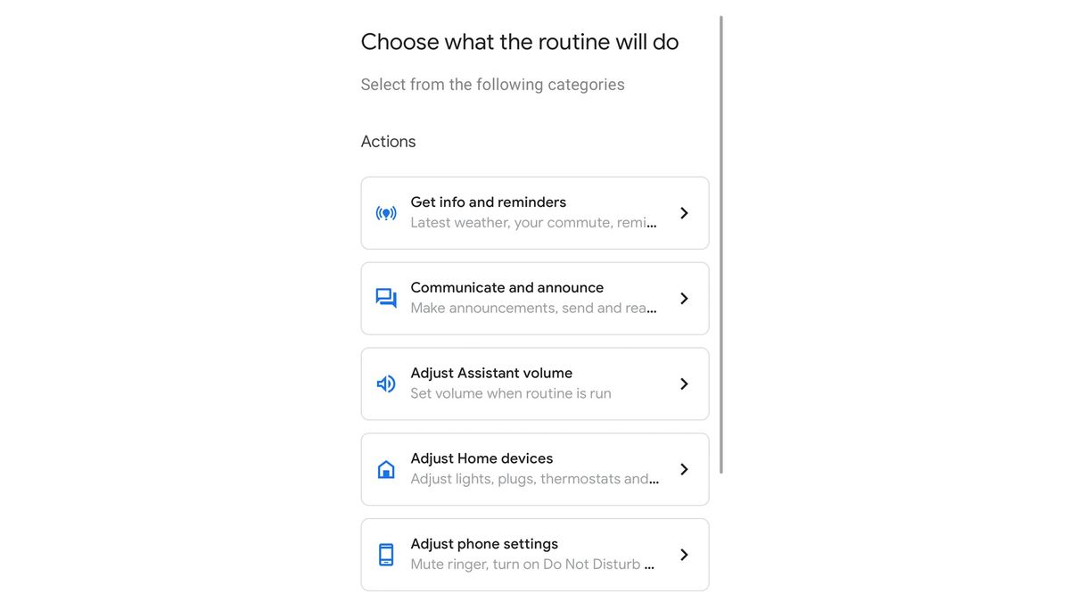 Google Home wellness info