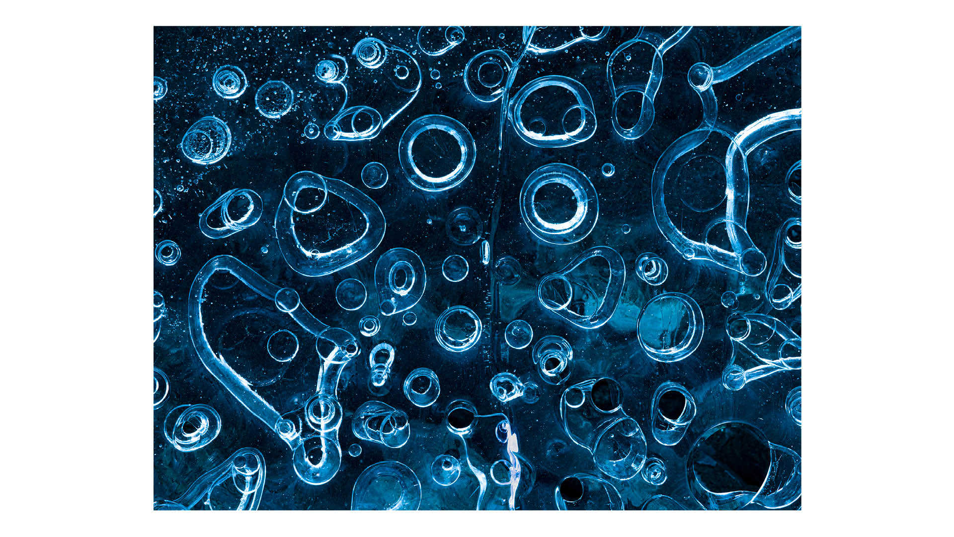 Photograph taken by photographer and conservationist Jon McCormack in Iceland, 2023, showing ice caves produced as glaciers melt in southern Iceland.