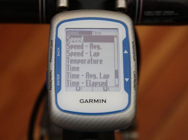The Edge 500 boasts a massive set of data to choose from - 41 functions in total