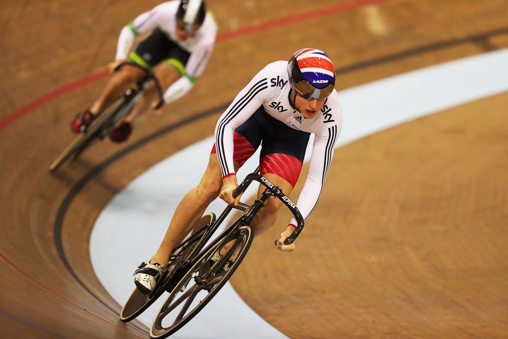 Joe Truman of Great Britain competes in the first round of the Men's Sprint