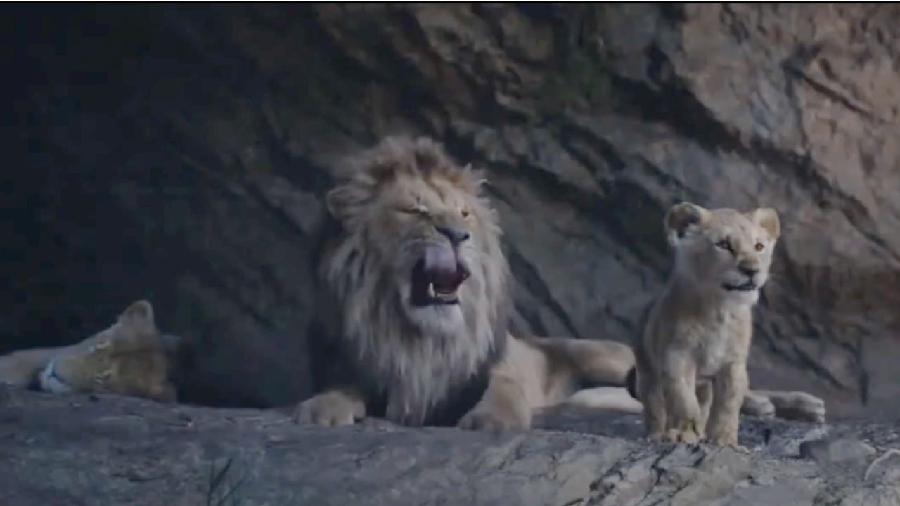Mufasa and Simba in The Lion King.