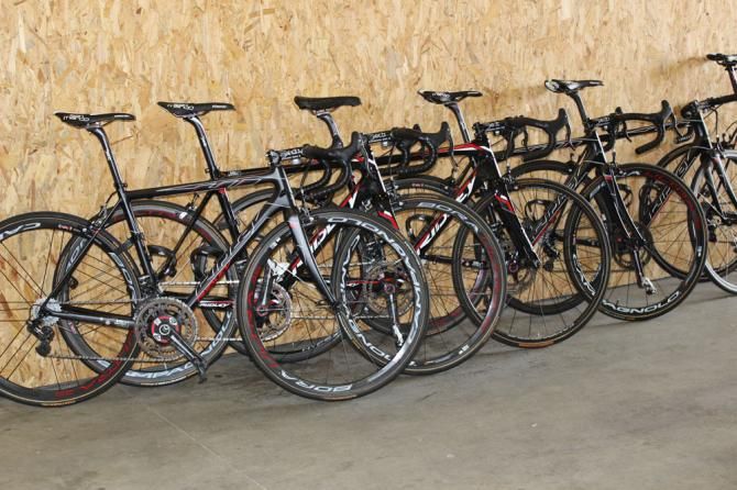 The Flanders bikes lined up and ready to go