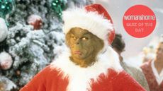 Jim Carrey in character in the 2000 Universal Pictures movie How the Grinch Stole Christmas 
