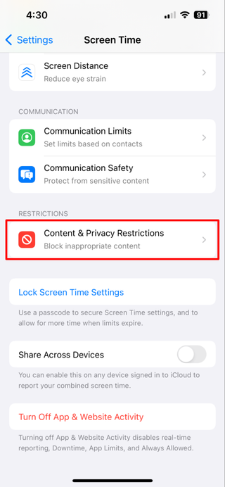 How to put parental controls on an iPhone 23