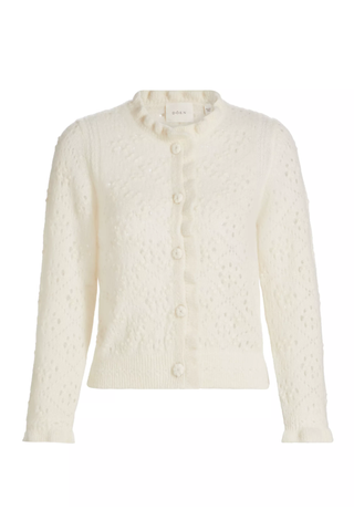 Dôen Claudie Alpaca-Blend Crewneck Cardigan