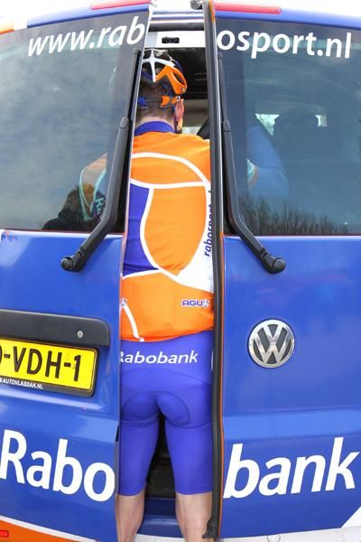 A last minute addition to the race cargo...