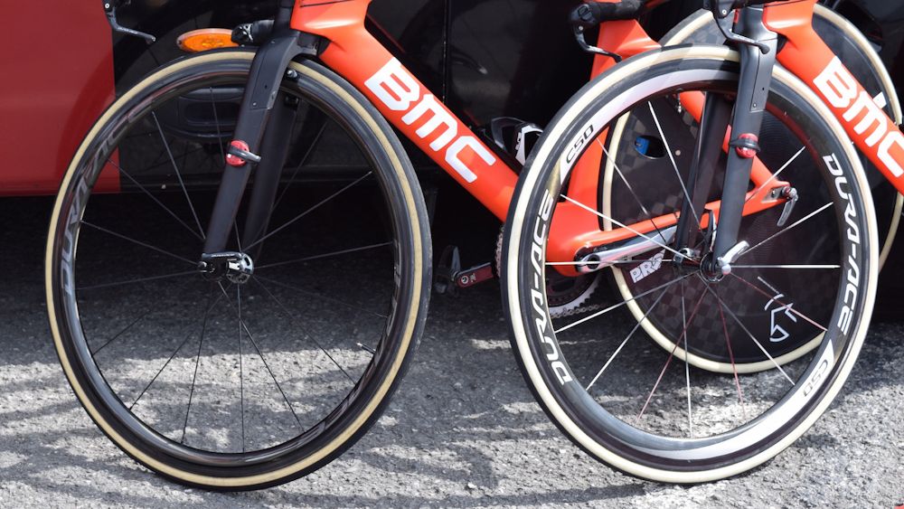 There were a handful of the new Shimano Dura-Ace 9100 wheels on show