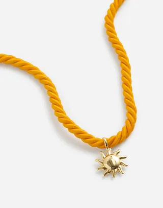 Sun Cord Choker Necklace