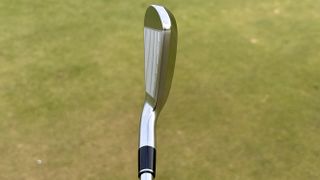 Photo of the Srixon ZXiU Utility Iron in playing position