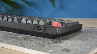 Photograph of the Lemokey L4 mechanical keyboard