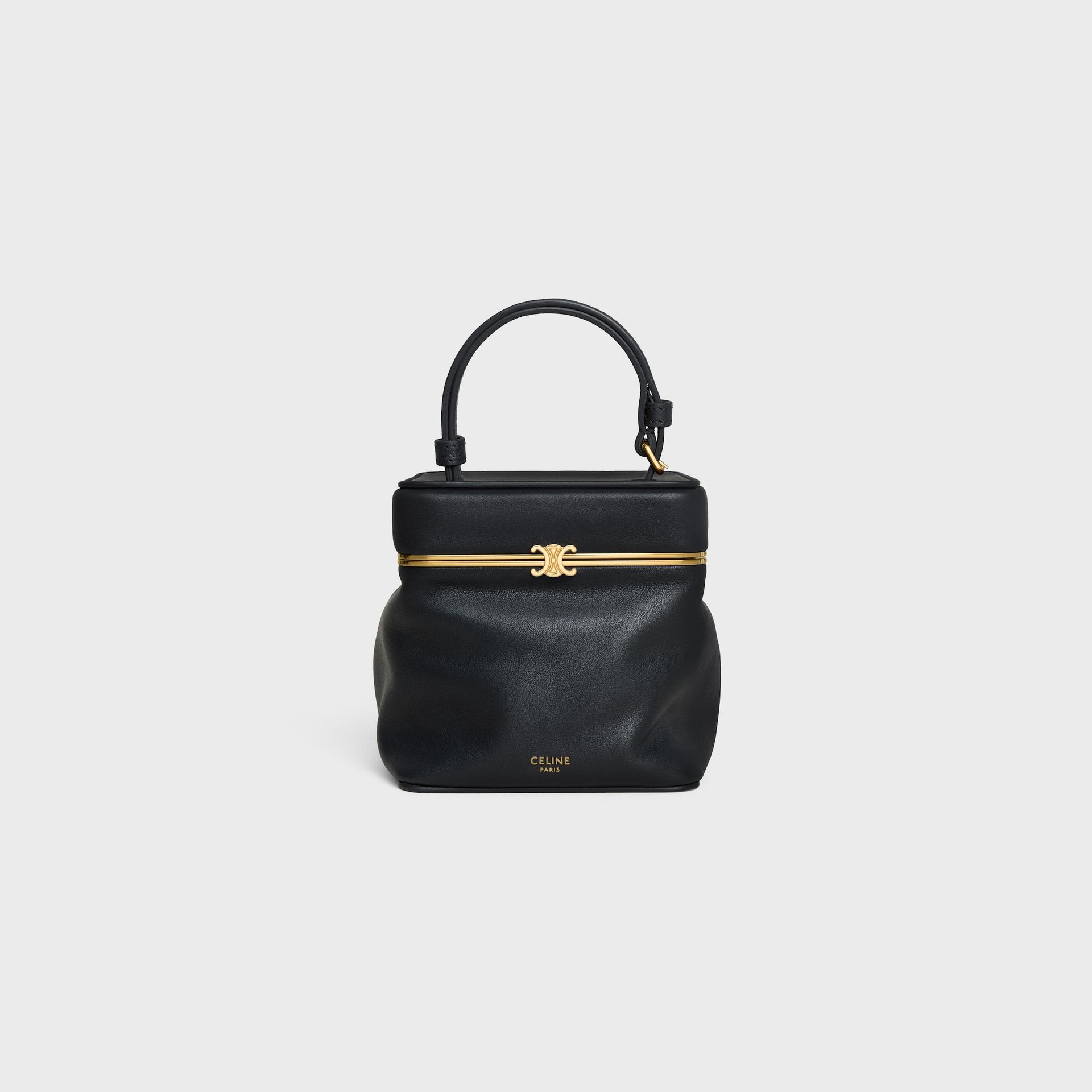 Small Triomphe Frame in Supple Calfskin