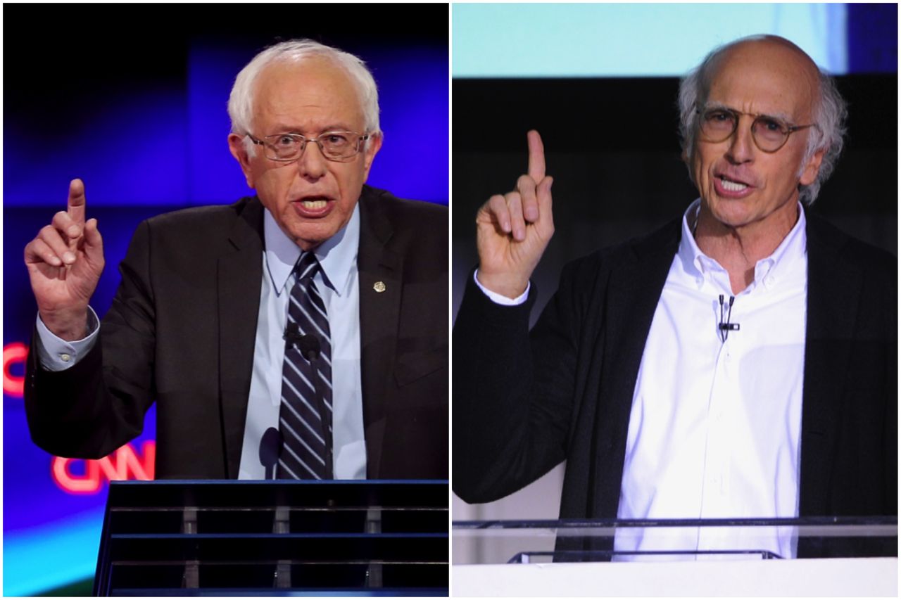 Bernie Sanders as Larry David? Sure, why not?