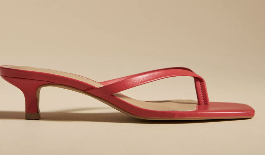 By Anthropologie Toe-Strap Kitten Heels