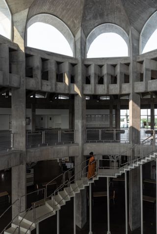 Concrete interior at Secure Sanand factory by Studio Saar