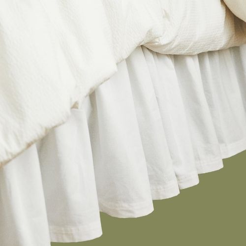 H&amp;amp;M Home, Flounced Cotton-Blend Double/king Valance - White