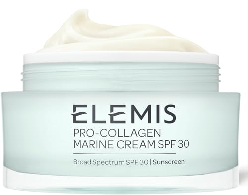 Elemis Pro-Collagen Spf Marine Cream, Anti-Wrinkle Daily Face Lotion, Hydrating Ultra-Light Spf30 Gel-Cream Day Moisturiser Leaves Skin Smooth, Glowing and Rejuvenated, Suitable for All Skin Types