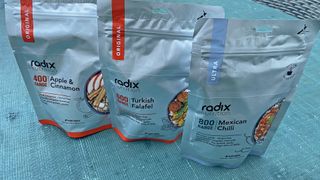 Radix Nutrition backpacking meals