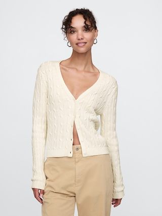 Cable-Knit Cardigan