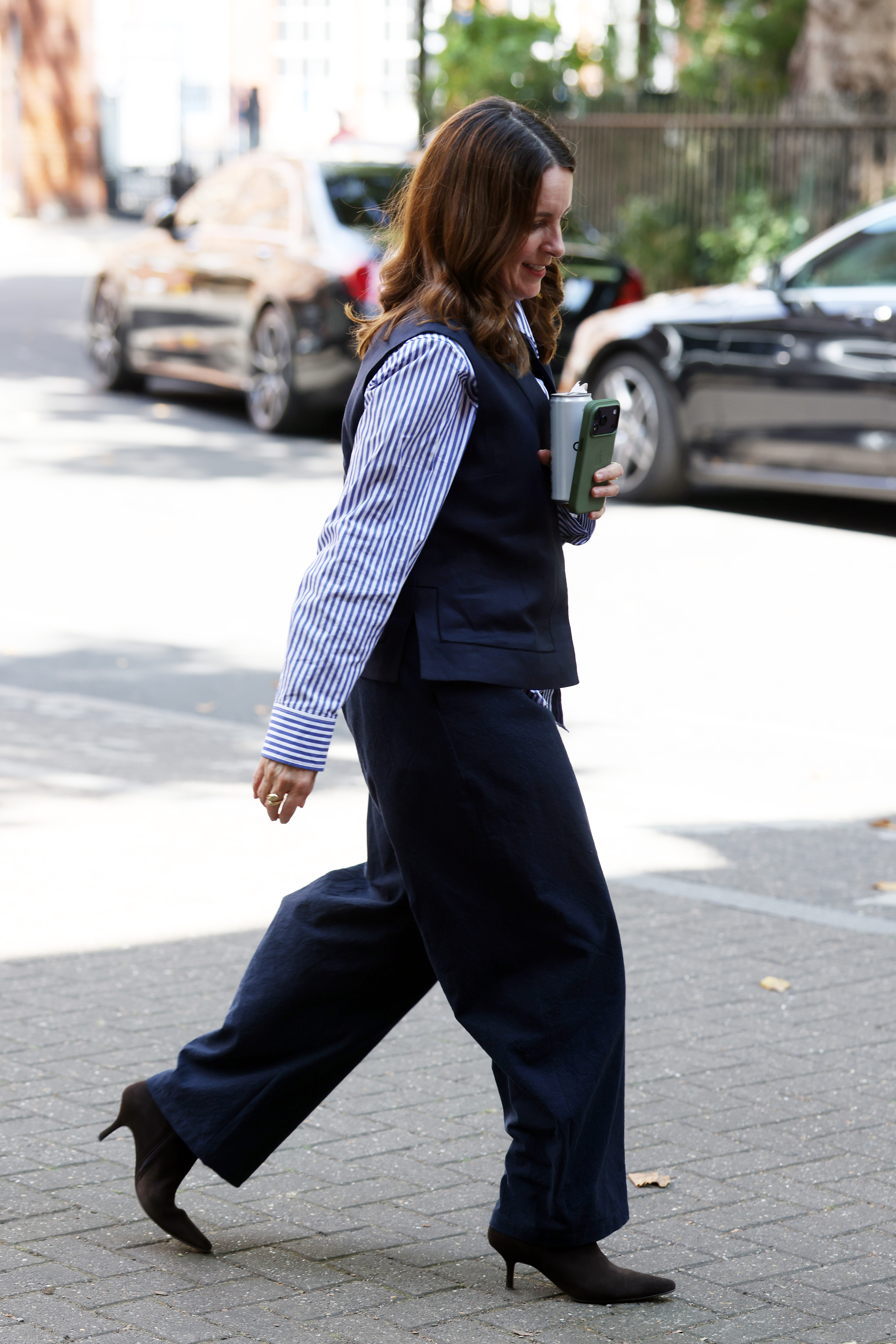 Tina Fey on the set of Season 6 of 'Only Murders In The Building' on July 28, 2026 in London, England