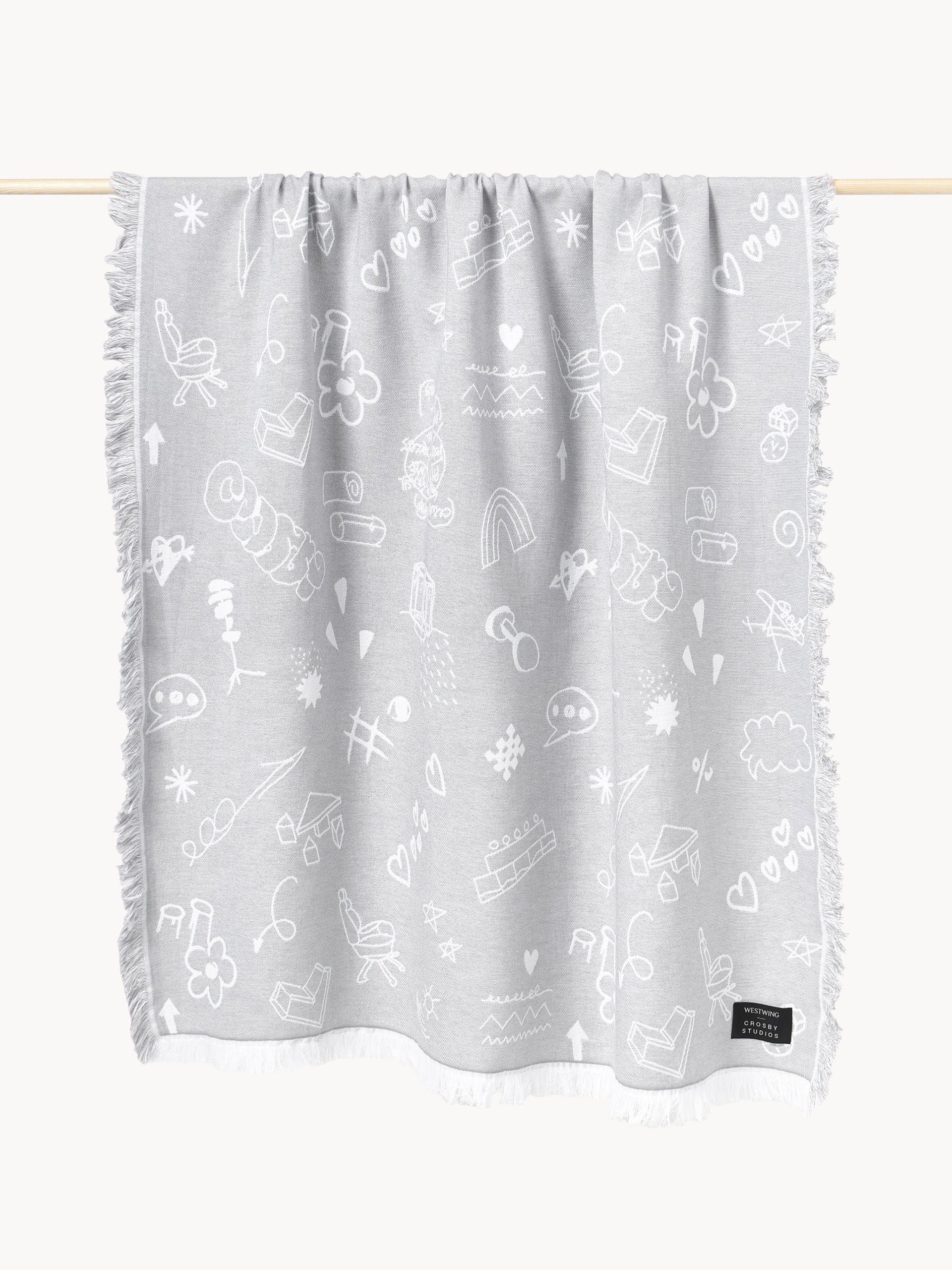 Westwing | Crosby Studios, Reversible Cotton Throw Jouy
