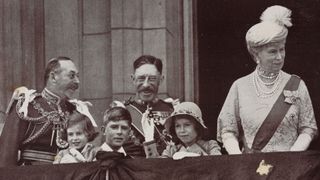 Queen Mary and King George V with their granddaughter, the future Queen Elizabeth II in 1935