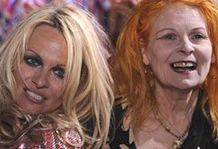 Pamela-Anderson-and-Vivienne Westwood-Paris Fashion Week