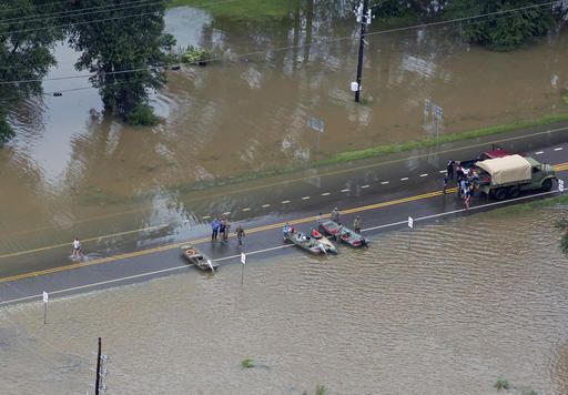 Severe flooding in Louisiana, August 2016