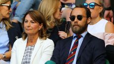 James and Carol Middleton at Wimbledon