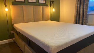 Emma Divan Bed with mattress on top