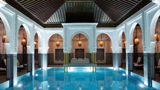 Indoor pool at La Mamounia in Morocco