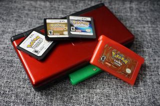 Nintendo DS Lite GBA game
